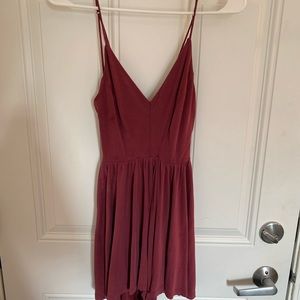 Pink cross back romper